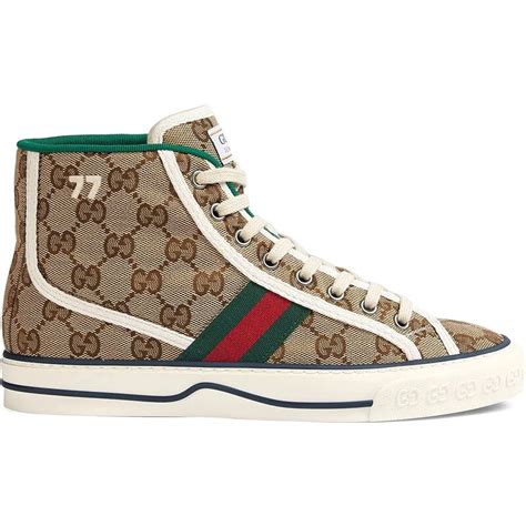 gucci sneakers alte|gucci fur sneakers women's.